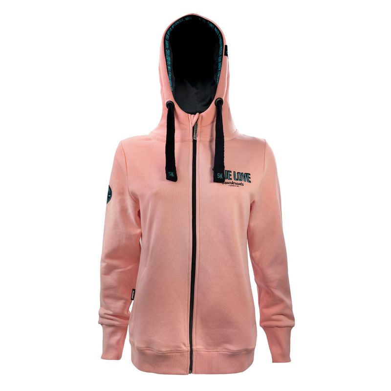 Sourkrauts Girly Zip Hoody True Love Rosa