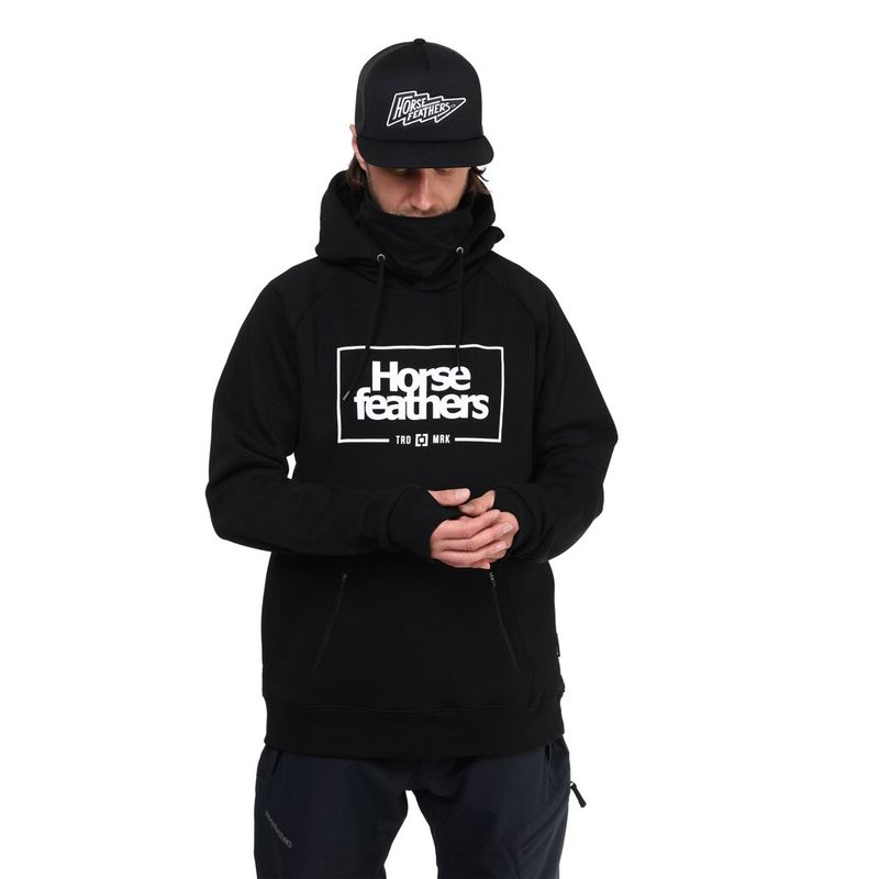 Horsefeathers Hoodie Sherman II black – Snowboard Funktionskleidung, Ansicht 3
