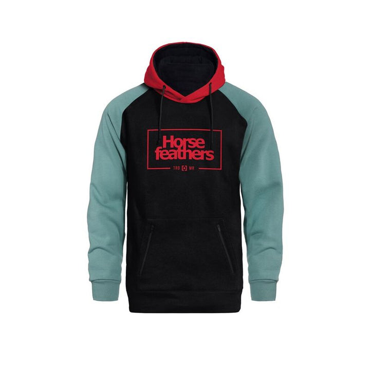Horsefeathers Hoodie Sherman II true red/oil blue – Snowboard Funktionskleidung, Ansicht 1