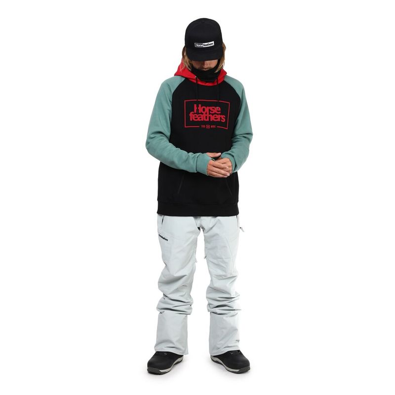 Horsefeathers Hoodie Sherman II true red/oil blue – Snowboard Funktionskleidung, Ansicht 5