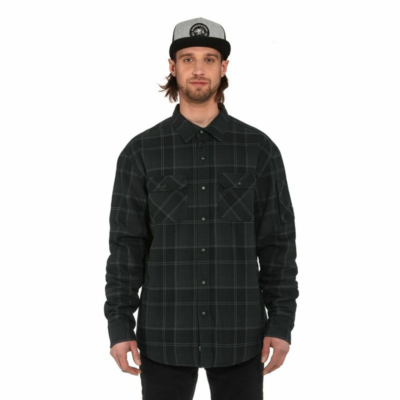 Horsefeathers Insulated Shirt Dough anthracite – Snowboard Funktionskleidung, Ansicht 2