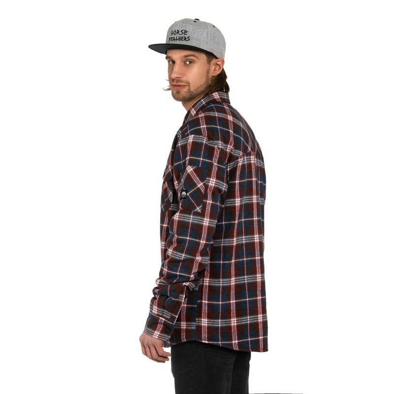 Horsefeathers Insulated Shirt Dough petrol blue – Snowboard Funktionskleidung, Ansicht 3