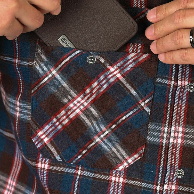 Horsefeathers Insulated Shirt Dough petrol blue – Snowboard Funktionskleidung, Ansicht 5