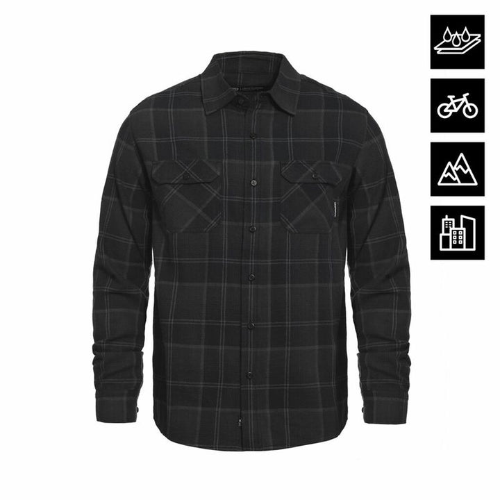 Horsefeathers Shirt Dough anthracite – Snowboard Funktionskleidung, Ansicht 1