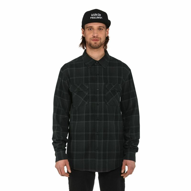 Horsefeathers Shirt Dough anthracite – Snowboard Funktionskleidung, Ansicht 2