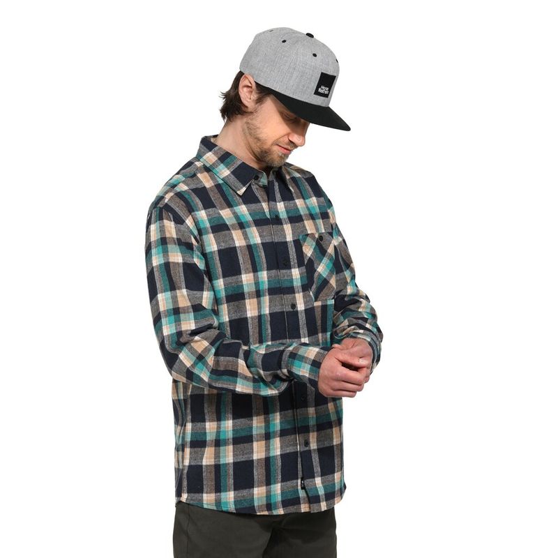 Horsefeathers Shirt Melvin scuba blue – Snowboard Funktionskleidung, Ansicht 3