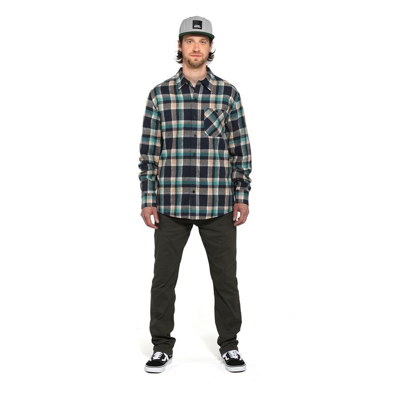 Horsefeathers Shirt Melvin scuba blue – Snowboard Funktionskleidung, Ansicht 5
