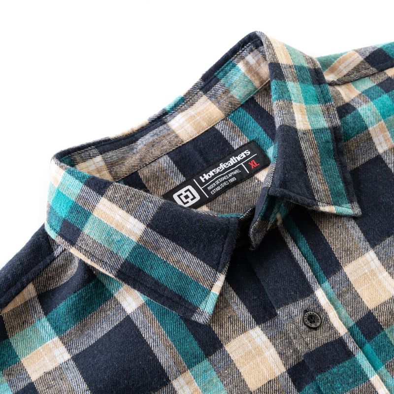 Horsefeathers Shirt Melvin scuba blue – Snowboard Funktionskleidung, Ansicht 6