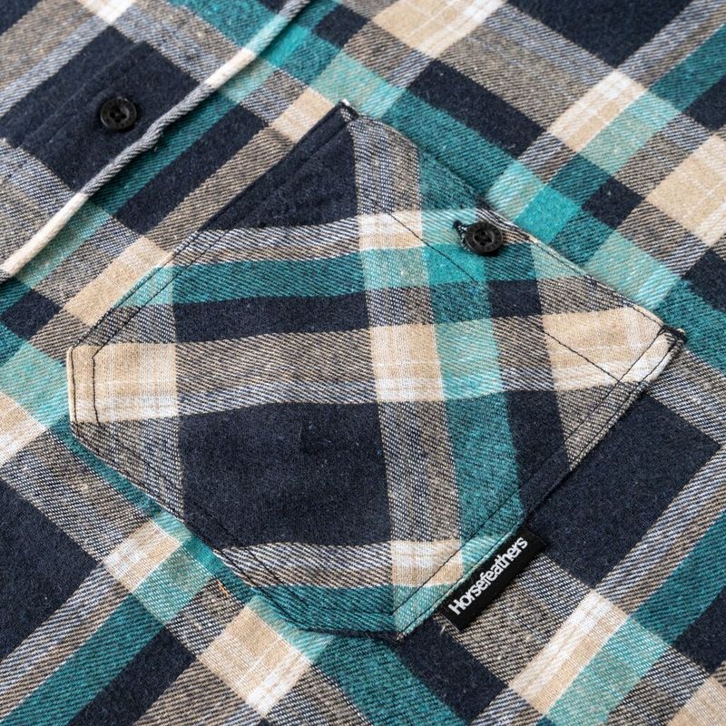 Horsefeathers Shirt Melvin scuba blue – Snowboard Funktionskleidung, Ansicht 7