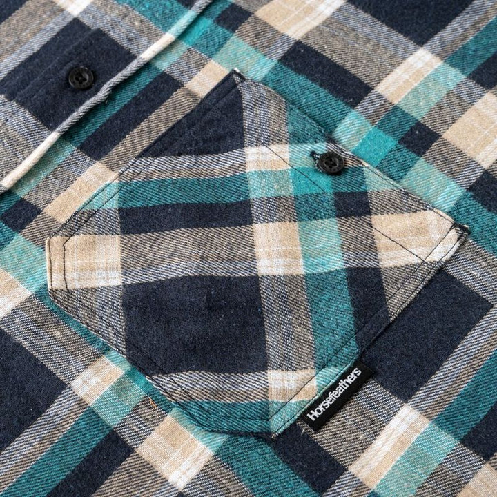 Horsefeathers Shirt Melvin scuba blue – Snowboard Funktionskleidung, Ansicht 7