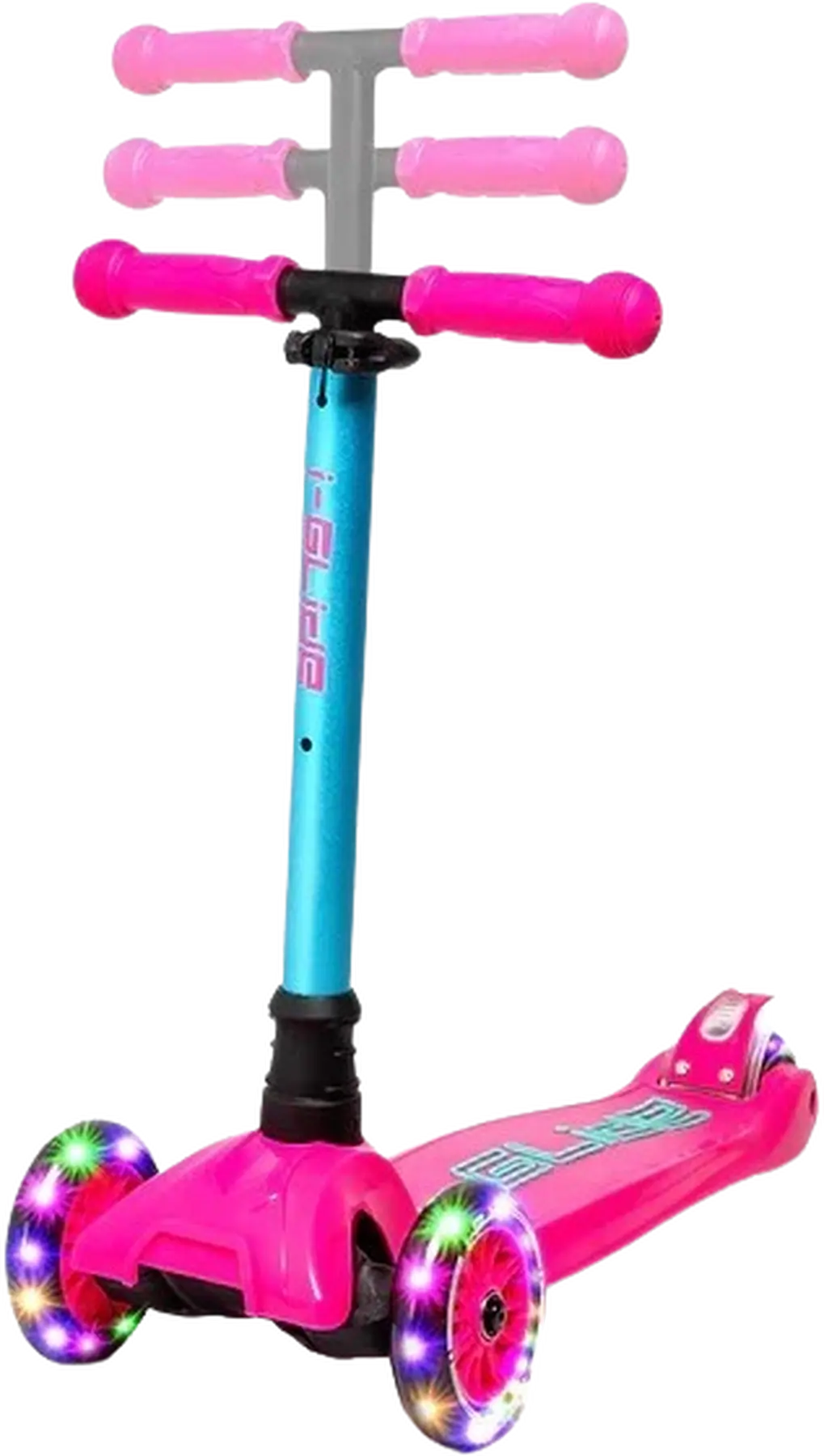 i-Glide Kinder Scooter 3 Rolle Pink/Aqua