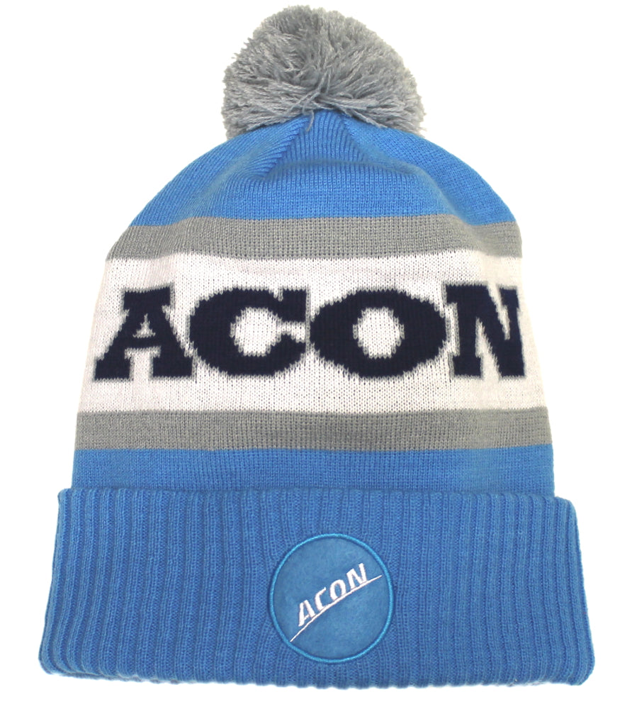 ACON Hockey Beanie - blau, schwarz, grau und weiß