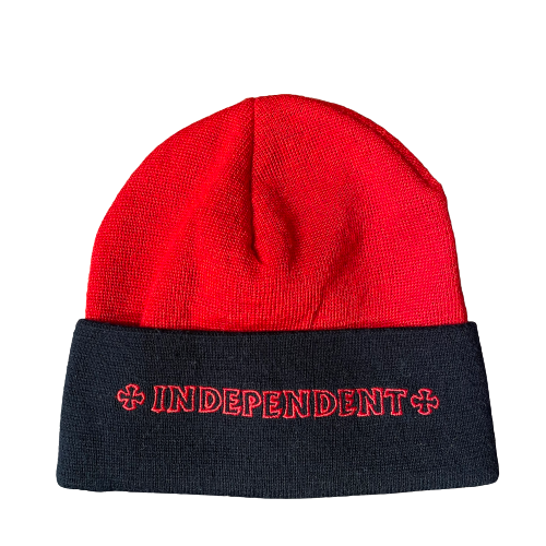 Independent Beanie Retro red/black – Beanies, Ansicht 1