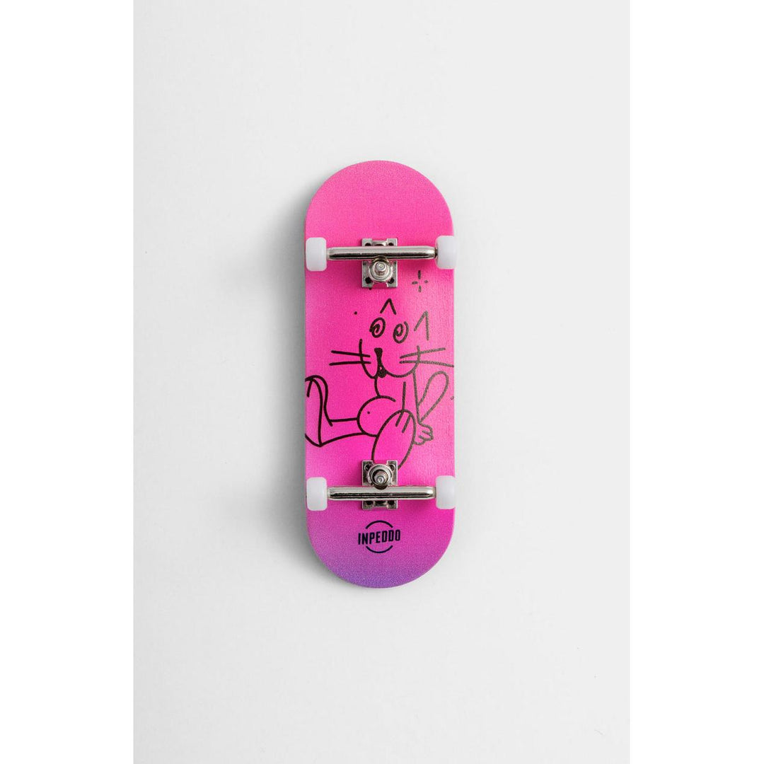 Inpeddo Fingerboard Complete 3rd Gen 34mm Booze Cat – Fingerboards & Ramps, Ansicht 1