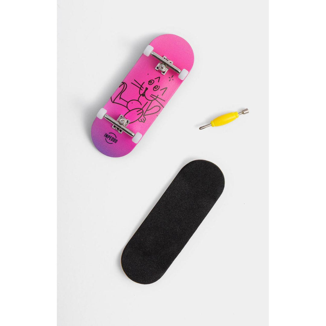Inpeddo Fingerboard Complete 3rd Gen 34mm Booze Cat – Fingerboards & Ramps, Ansicht 3