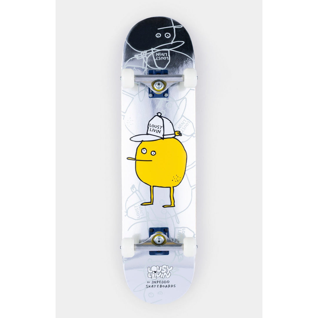 Inpeddo Skateboard Prem Complete Silver Lemon – Komplett Skateboards, Ansicht 1