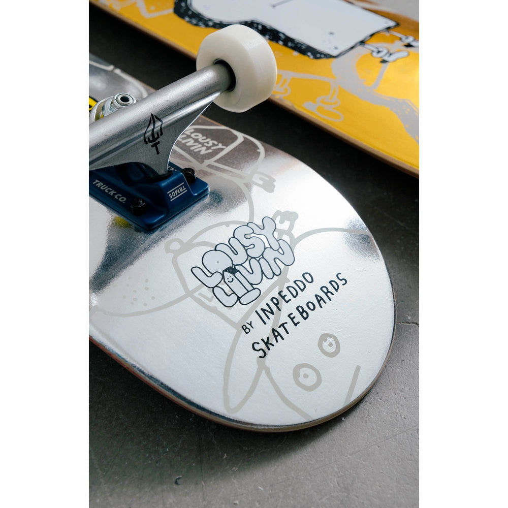 Inpeddo Skateboard Prem Complete Silver Lemon – Komplett Skateboards, Ansicht 2