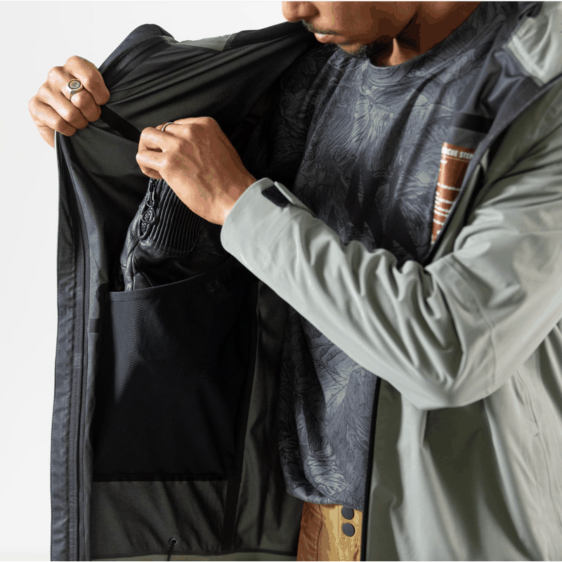 Jones Jacket Peak Bagger Herb Green – Snowboard Jacken, Ansicht 11