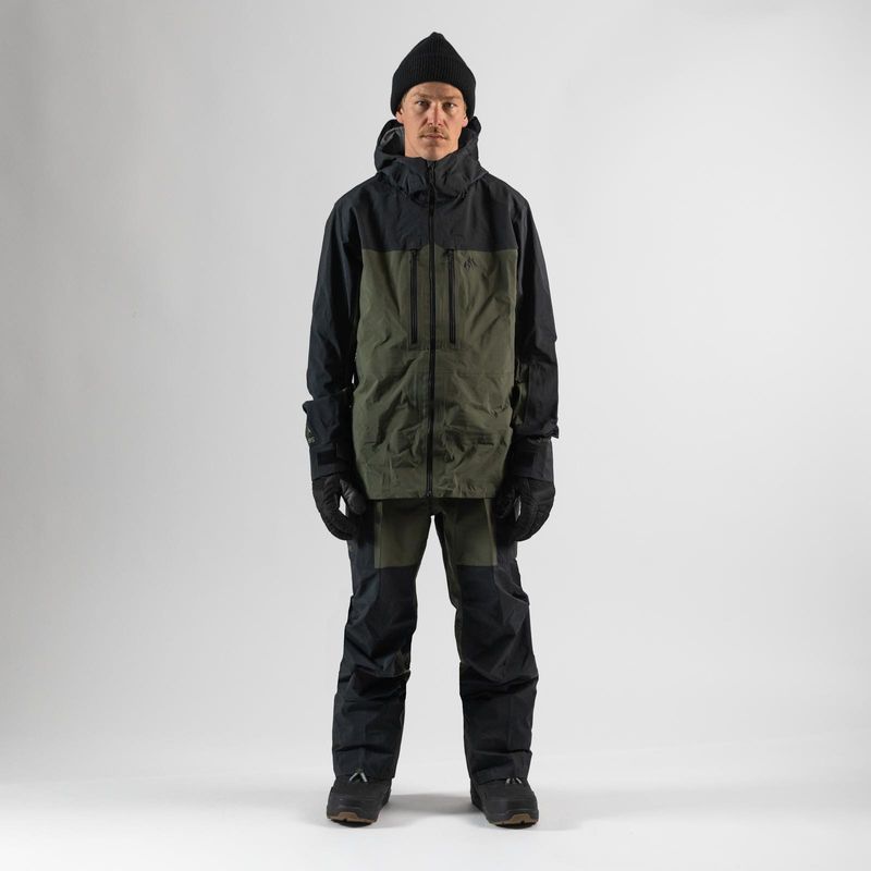 Jones Jacket Shralpinist 3L Gore-Tex Pro Pine Green – Snowboard Jacken, Ansicht 2