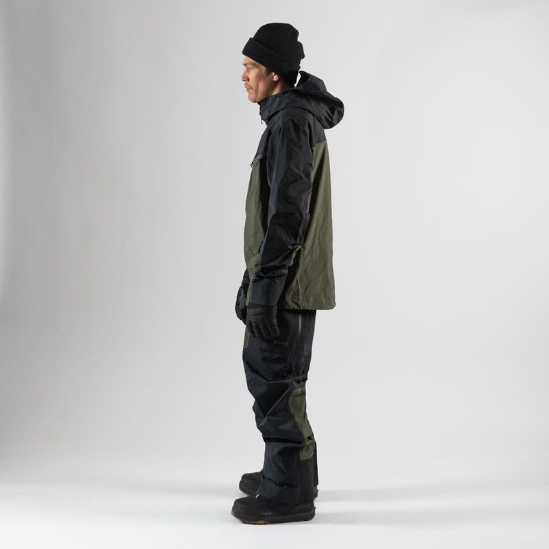 Jones Jacket Shralpinist 3L Gore-Tex Pro Pine Green – Snowboard Jacken, Ansicht 6