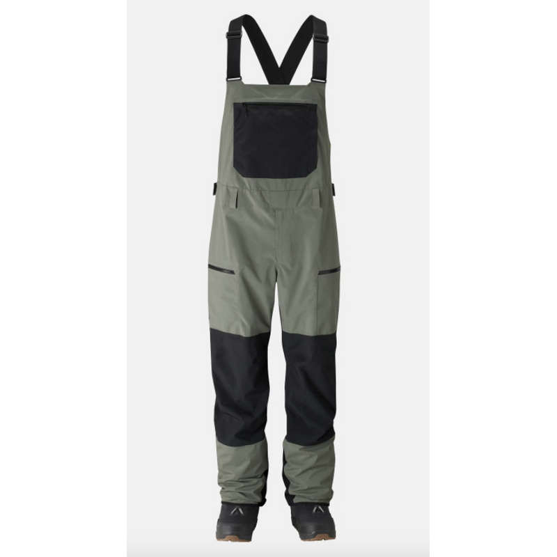 Jones Pant Mountain Surf Bib Herb Green – Snowboard Hosen, Ansicht 1