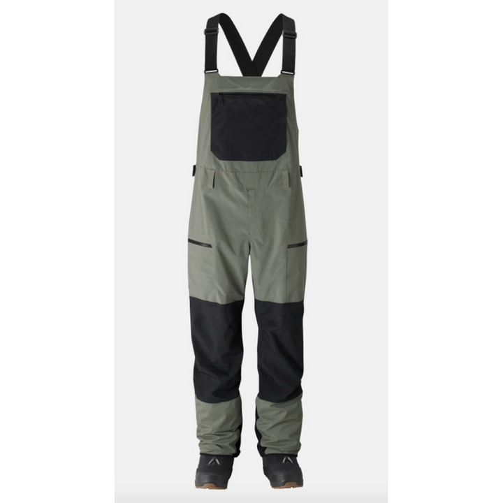 Jones Pant Mountain Surf Bib Herb Green – Snowboard Hosen, Ansicht 1