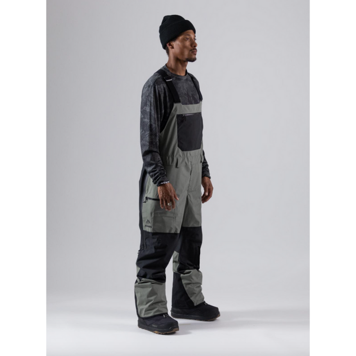 Jones Pant Mountain Surf Bib Herb Green – Snowboard Hosen, Ansicht 3