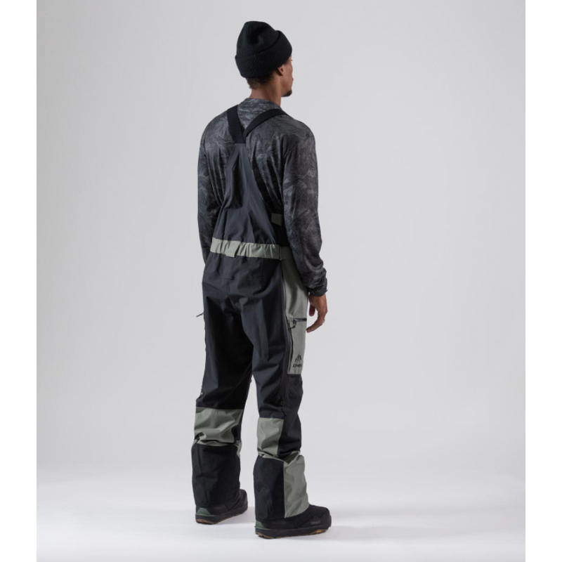 Jones Pant Mountain Surf Bib Herb Green – Snowboard Hosen, Ansicht 5