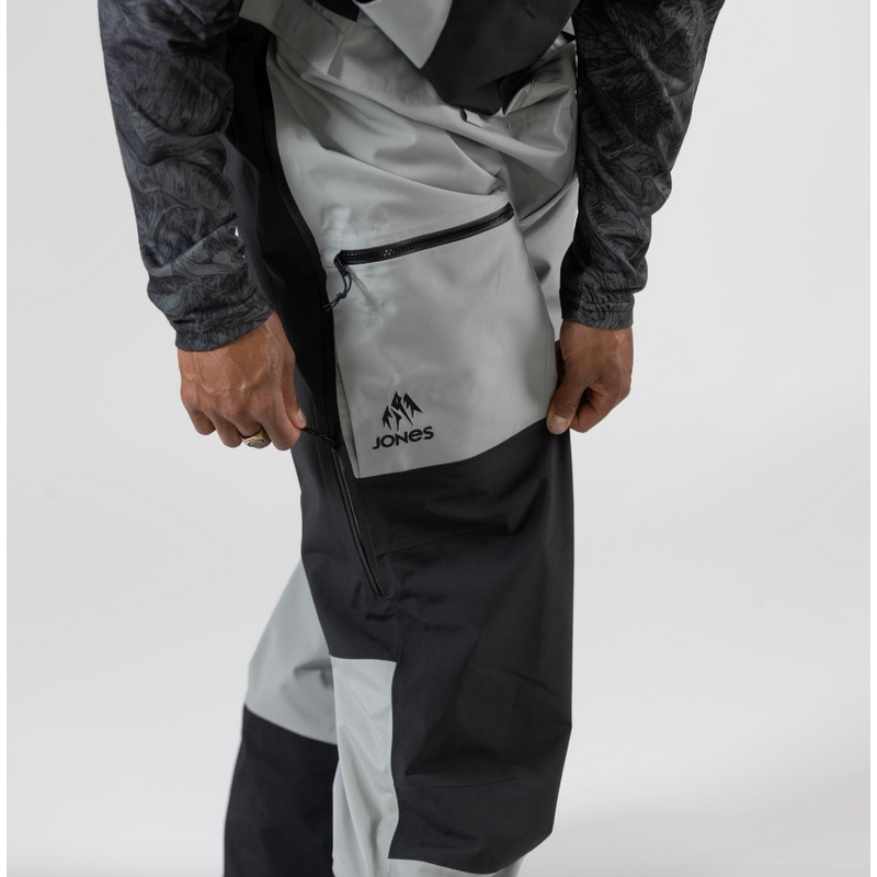 Jones Pant Mountain Surf Bib Herb Green – Snowboard Hosen, Ansicht 9
