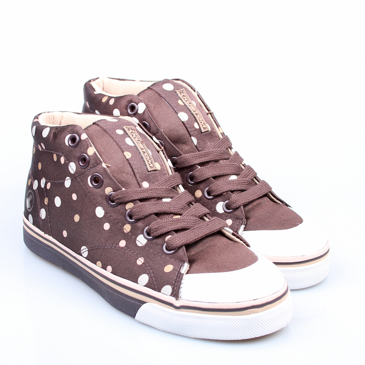 Kustom Ladys Schuhe Erica brown/polka – Schuhe, Ansicht 1