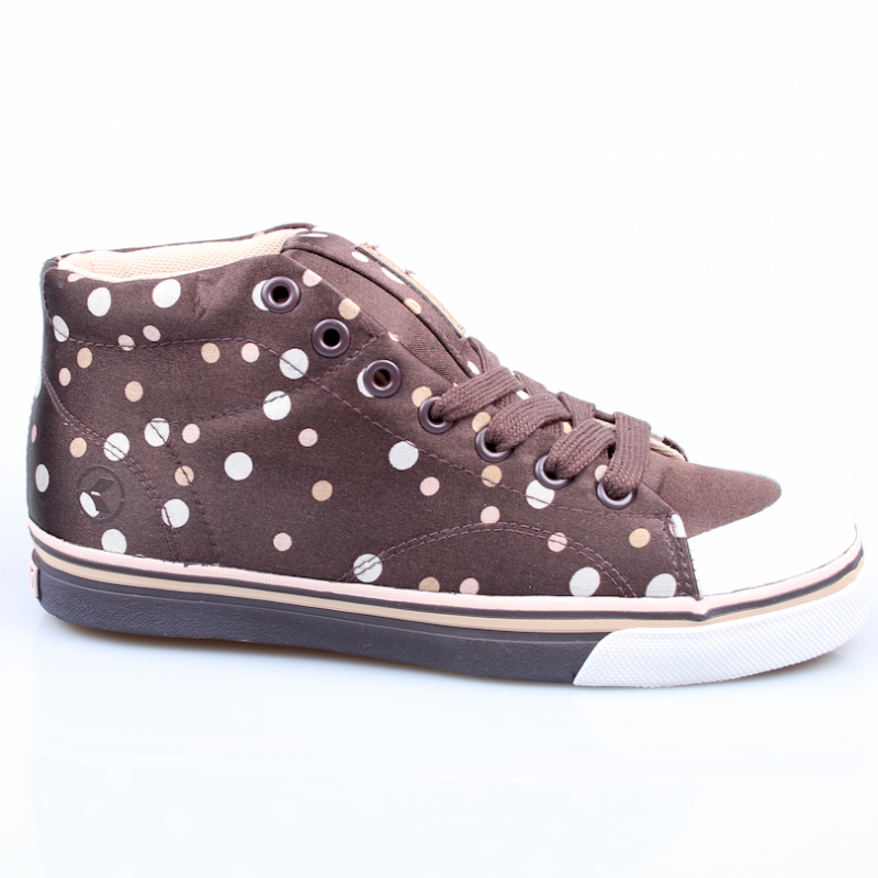 Kustom Ladys Schuhe Erica brown/polka – Schuhe, Ansicht 2