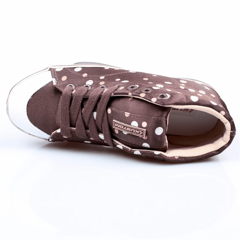 Kustom Ladys Schuhe Erica brown/polka – Schuhe, Ansicht 6