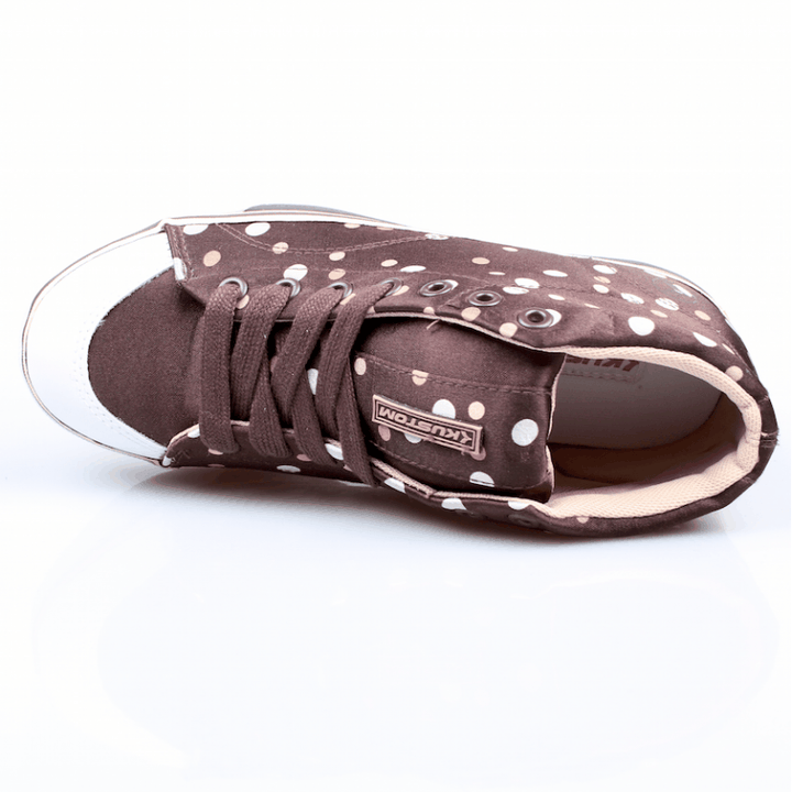 Kustom Ladys Schuhe Erica brown/polka – Schuhe, Ansicht 6