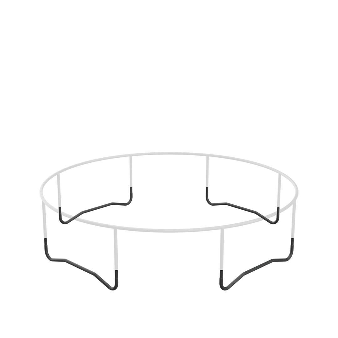 Ein Bild, das die Fußteile des ACON Air Trampolins hervorhebt