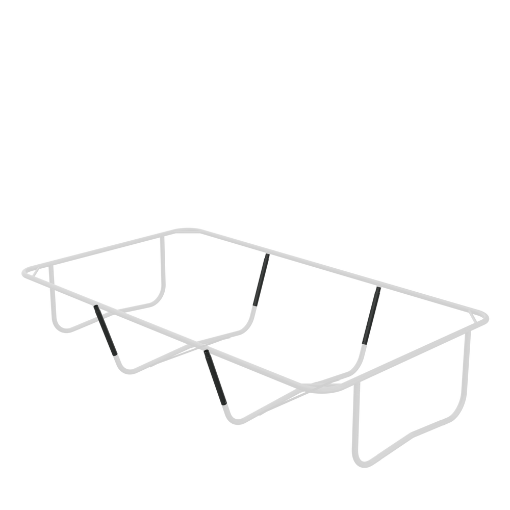 Ein Bild, das die Beinverlängerung für das mittlere Bein des ACON 16 HD Trampolins hervorhebt