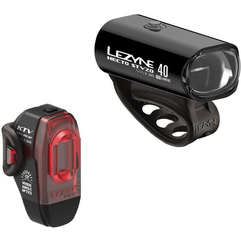 Lezyne Fahrradbeleuchtungsset Hecto Drive 40 + KTV STVZO – Bike, Ansicht 1