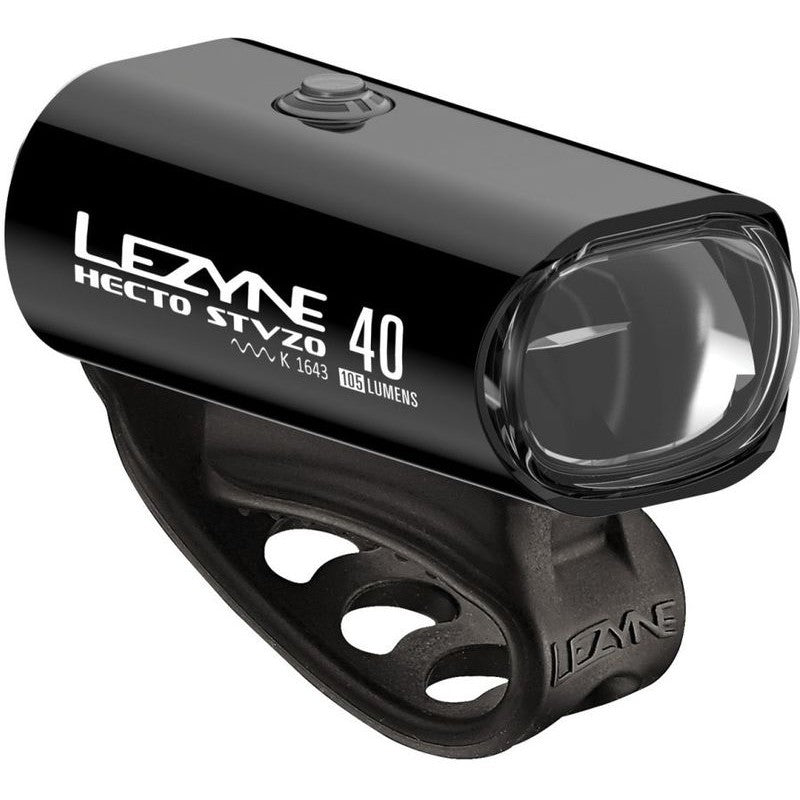 Lezyne bicycle lighting set Hecto Drive 40 + KTV STVZO