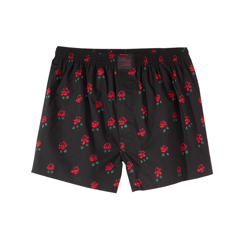 Lousy Livin Boxershorts Roses black – Unterwäsche, Ansicht 1