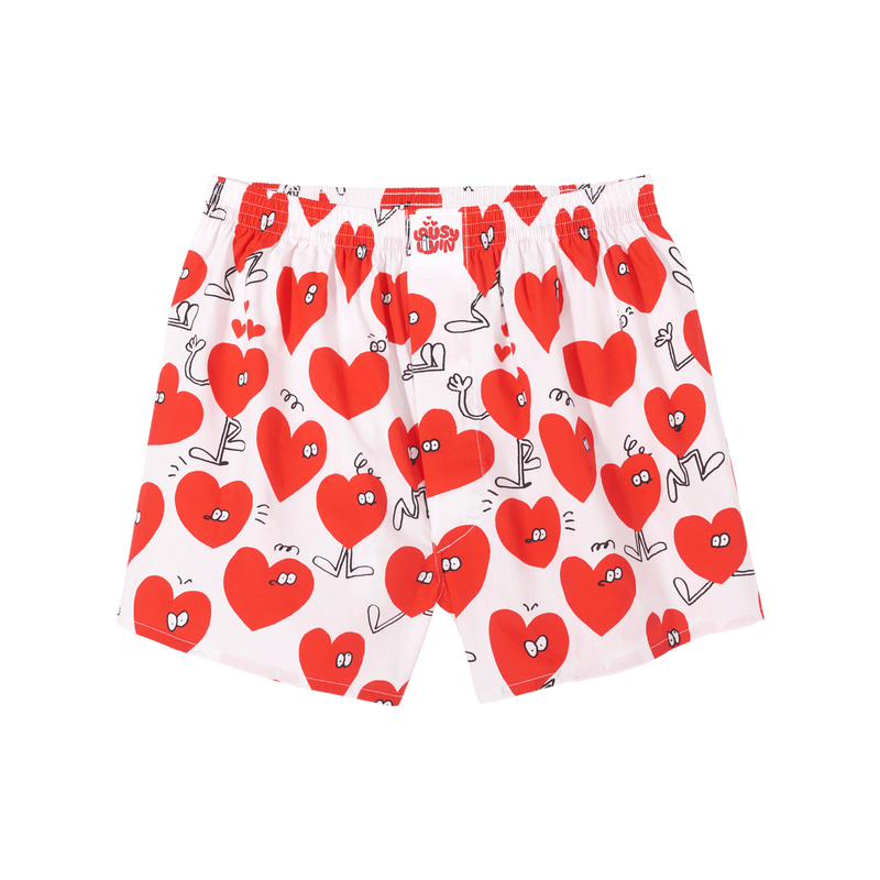 Lousy Livin Boxershorts Valentines white – Unterwäsche, Ansicht 1