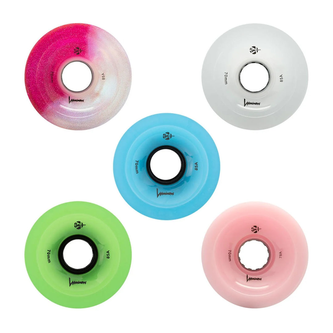 Luminous LED Longboard Wheels 70mm 85A – Longboard Rollen, Ansicht 1