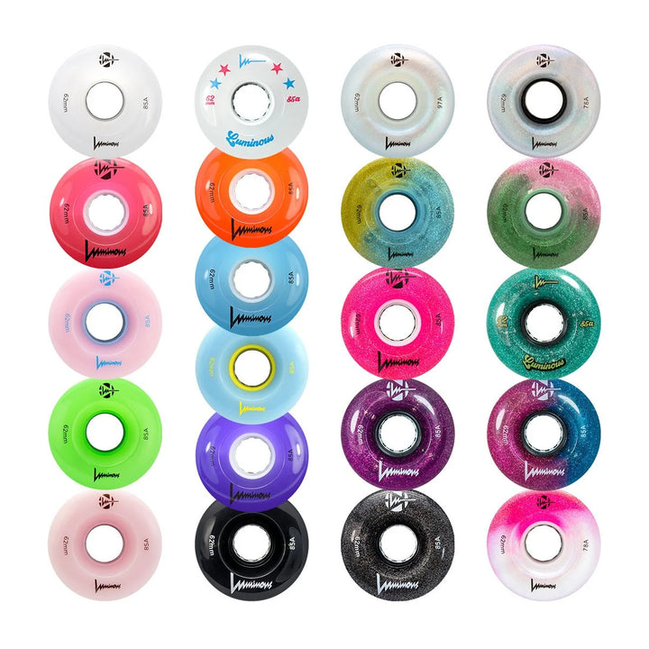 Luminous LED Quad Wheels 62mm 85A