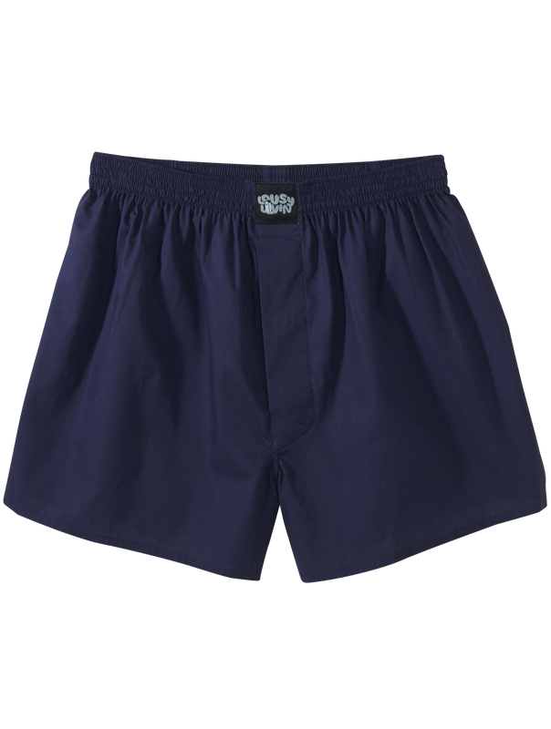 Lousy Livin Boxershorts Plain 2 Pack navy/port blue