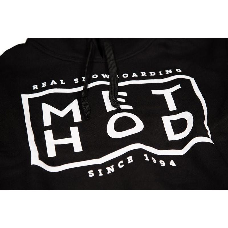 Method Hoodie Box Square Logo black – Snowboard Funktionskleidung, Ansicht 2