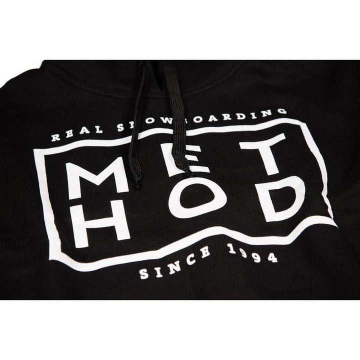 Method Hoodie Box Square Logo black – Snowboard Funktionskleidung, Ansicht 2