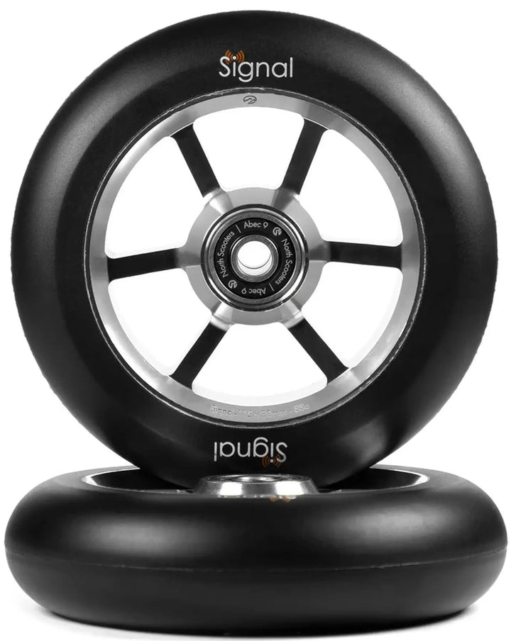 North Stunt Scooter Wheels Signal (2 Stk.) Silver/Black