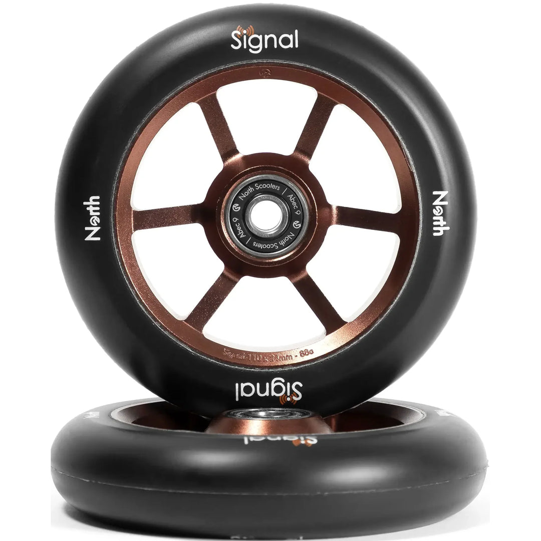 North Stunt Scooter Wheels Signal (2 Stk.) Rust/Black – Scooter Wheels, Ansicht 1