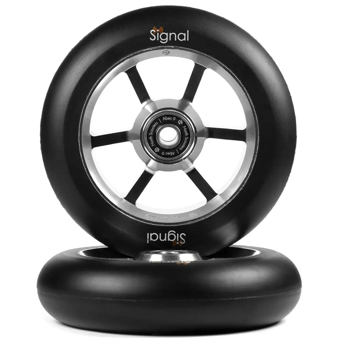 North Stunt Scooter Wheels Signal (2 Stk.) Silver/Black – Scooter Wheels, Ansicht 1