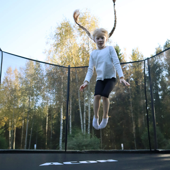 ACON Air 4,3 m Rundes Trampolin mit Sicherheitsnetz und Leiter (3)