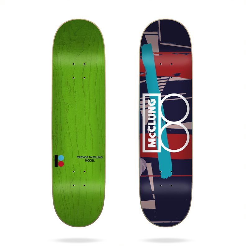 Plan B Skateboard Deck Mixed Media McClung 8.25'' – Skateboard Decks, Ansicht 1