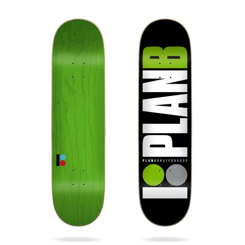 Plan B Skateboard Deck Team Green 8.0'' – Skateboard Decks, Ansicht 1